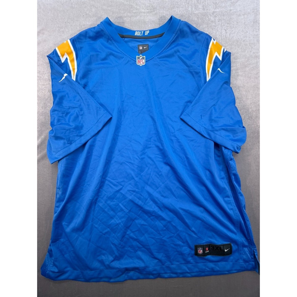 New Nike On Field Los Angeles Chargers Men Jersey Blue Size 3XL STAINS